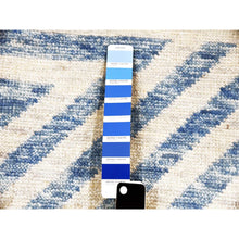 Load image into Gallery viewer, 9&#39;x12&#39; Steel Blue, Hand Knotted Geometric Art Deco Collection, Soft To The Touch Pure Wool, Oriental Rug FWR475758