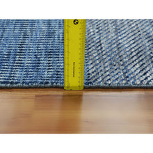 Load image into Gallery viewer, 9&#39;2&quot;x11&#39;10&quot; Beau Blue, Geometric Art Deco Collection Soft to the Touch, Soft Wool Hand Knotted, Oriental Rug FWR475770