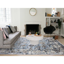 Load image into Gallery viewer, 9&#39;2&quot;x12&#39;4&quot; Ash Gray, Modern Tabriz Design Soft And Supple, Pure Wool Hand Knotted, Oriental Rug FWR475824