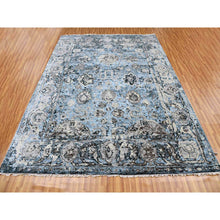 Load image into Gallery viewer, 9&#39;2&quot;x12&#39;4&quot; Ash Gray, Modern Tabriz Design Soft And Supple, Pure Wool Hand Knotted, Oriental Rug FWR475824