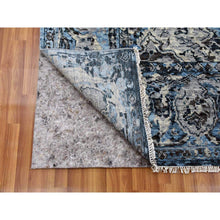 Load image into Gallery viewer, 9&#39;2&quot;x12&#39;4&quot; Ash Gray, Modern Tabriz Design Soft And Supple, Pure Wool Hand Knotted, Oriental Rug FWR475824
