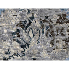 Load image into Gallery viewer, 9&#39;2&quot;x12&#39;4&quot; Ash Gray, Modern Tabriz Design Soft And Supple, Pure Wool Hand Knotted, Oriental Rug FWR475824