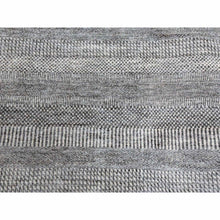Load image into Gallery viewer, 8&#39;x10&#39;3&quot; Gainsboro Gray, Dense Weave Tone On Tone, Soft To The Touch Wool And Silk, Hand Knotted Grass Design, Oriental Rug FWR475926