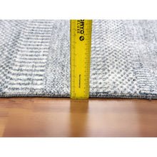 Load image into Gallery viewer, 8&#39;x10&#39;3&quot; Gainsboro Gray, Dense Weave Tone On Tone, Soft To The Touch Wool And Silk, Hand Knotted Grass Design, Oriental Rug FWR475926