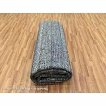 Load image into Gallery viewer, 8&#39;x10&#39;2&quot; Space Cadet, 100% Plush Wool Hand Knotted, Kohinoor Herat Small Geometric Repetitive Design, Oriental Rug FWR476232