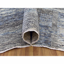 Load image into Gallery viewer, 8&#39;x10&#39;2&quot; Beige, Hand Knotted Geometric Opened Up Plaid Design, 100% Wool, Oriental Rug FWR476274