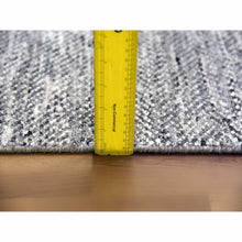 Load image into Gallery viewer, 8&#39;x10&#39;2&quot; Beige, Hand Knotted Geometric Opened Up Plaid Design, 100% Wool, Oriental Rug FWR476274