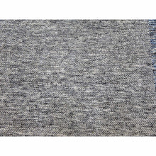 Load image into Gallery viewer, 9&#39;x12&#39;1&quot; Cloud Gray, Geometric Opened Up Plaid Design, 100% Wool Hand Knotted, Oriental Rug FWR476286