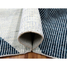 Load image into Gallery viewer, 12&#39;1&quot;x18&#39; Gainsboro Gray, Geometric Art Deco Collection Soft To The Touch, Extra Soft Wool Hand Knotted, Oversized Oriental Rug FWR476406