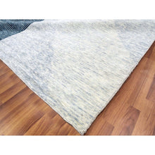 Load image into Gallery viewer, 12&#39;1&quot;x18&#39; Gainsboro Gray, Geometric Art Deco Collection Soft To The Touch, Extra Soft Wool Hand Knotted, Oversized Oriental Rug FWR476406