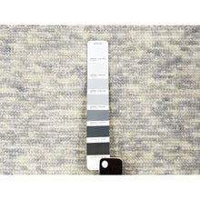 Load image into Gallery viewer, 12&#39;1&quot;x18&#39; Gainsboro Gray, Geometric Art Deco Collection Soft To The Touch, Extra Soft Wool Hand Knotted, Oversized Oriental Rug FWR476406