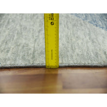 Load image into Gallery viewer, 12&#39;2&quot;x18&#39;3&quot; Camouflage Green, Geometric Art Deco Collection, Natural Wool Hand Knotted, Oversized Oriental Rug FWR476484