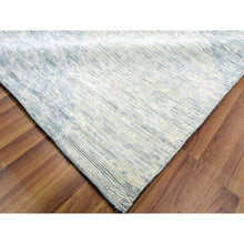 Load image into Gallery viewer, 12&#39;1&quot;x18&#39;4&quot; Stone Blue, Geometric Art Deco Collection, Natural Wool Hand Knotted, Oversized Oriental Rug FWR476520