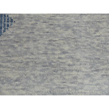 Load image into Gallery viewer, 12&#39;1&quot;x18&#39;4&quot; Stone Blue, Geometric Art Deco Collection, Natural Wool Hand Knotted, Oversized Oriental Rug FWR476520