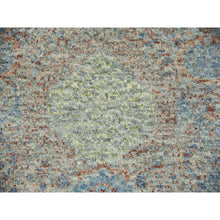 Load image into Gallery viewer, 9&#39;2&quot;x12&#39;  Green, Tone On Tone Obscured And Subtle, Natural Dyes, Soft Wool, Hand Knotted  Oriental Rug FWR476604
