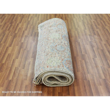 Load image into Gallery viewer, 9&#39;2&quot;x12&#39;  Green, Tone On Tone Obscured And Subtle, Natural Dyes, Soft Wool, Hand Knotted  Oriental Rug FWR476604
