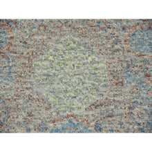 Load image into Gallery viewer, 10&#39;x14&#39;2&quot; Green, Hand Knotted Rug, Tone On Tone Obscured And Subtle Collection, Natural Dyes Soft Wool, Oriental Rug FWR476616