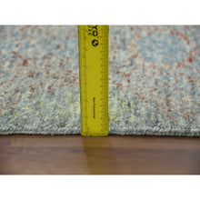 Load image into Gallery viewer, 10&#39;x14&#39;2&quot; Green, Hand Knotted Rug, Tone On Tone Obscured And Subtle Collection, Natural Dyes Soft Wool, Oriental Rug FWR476616