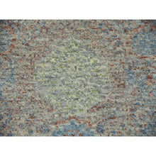 Load image into Gallery viewer, 12&#39;x17&#39;4&quot; Green, Oversize, Tone On Tone, 100% Wool, Obscured And Subtle Collection, Hand Knotted, Oriental Rug FWR476628