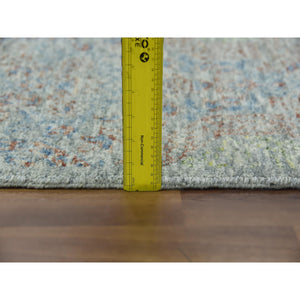 12'x17'4" Green, Oversize, Tone on tone, 100% Wool, Obscured and Subtle Collection, Hand Knotted, Oriental Rug FWR476628
