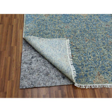 Load image into Gallery viewer, 11&#39;10&quot;x17&#39;10&quot; Blue, Oversize Natural Dyes, Tone On Tone Obscured And Subtle Collection, Pure Wool, Hand Knotted, Soft Pile, Oriental Rug FWR476646