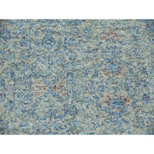 Load image into Gallery viewer, 11&#39;10&quot;x17&#39;10&quot; Blue, Oversize Natural Dyes, Tone On Tone Obscured And Subtle Collection, Pure Wool, Hand Knotted, Soft Pile, Oriental Rug FWR476646