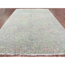 Load image into Gallery viewer, 12&#39;x15&#39;2&quot; Green, Oversize, Soft Luxurious Wool, Tone On Tone Obscured And Subtle Collection,  Hand Knotted, Oriental Rug FWR476658