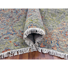 Load image into Gallery viewer, 12&#39;x15&#39;2&quot; Green, Oversize, Soft Luxurious Wool, Tone On Tone Obscured And Subtle Collection,  Hand Knotted, Oriental Rug FWR476658