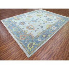 Load image into Gallery viewer, 12&#39;x15&#39;3&quot; Blue, Oushak Re Imagined, Soft Luxurious Wool, Hand Knotted, Natural Dyes, Oversize Oriental Rug FWR476688