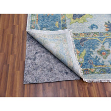 Load image into Gallery viewer, 12&#39;x15&#39;3&quot; Blue, Oushak Re Imagined, Soft Luxurious Wool, Hand Knotted, Natural Dyes, Oversize Oriental Rug FWR476688