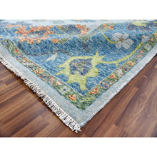 Load image into Gallery viewer, 12&#39;x15&#39;3&quot; Blue, Oushak Re Imagined, Soft Luxurious Wool, Hand Knotted, Natural Dyes, Oversize Oriental Rug FWR476688