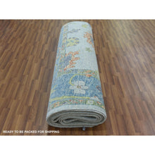 Load image into Gallery viewer, 12&#39;x15&#39;3&quot; Blue, Oushak Re Imagined, Soft Luxurious Wool, Hand Knotted, Natural Dyes, Oversize Oriental Rug FWR476688