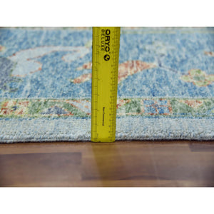 12'x15'3" Blue, Oushak Re Imagined, Soft Luxurious Wool, Hand Knotted, Natural Dyes, Oversize Oriental Rug FWR476688