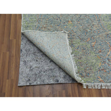 Load image into Gallery viewer, 12&#39;x18&#39; Green, Tone On Tone Obscured And Subtle Collection, Hand Knotted, Oversize, Soft Luxurious Wool, Oriental Rug FWR476694