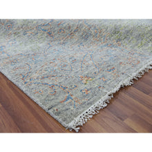 Load image into Gallery viewer, 12&#39;x18&#39; Green, Tone On Tone Obscured And Subtle Collection, Hand Knotted, Oversize, Soft Luxurious Wool, Oriental Rug FWR476694