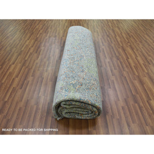 12'x18' Green, Tone On Tone Obscured And Subtle Collection, Hand Knotted, Oversize, Soft Luxurious Wool, Oriental Rug FWR476694