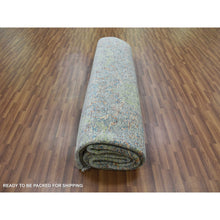 Load image into Gallery viewer, 12&#39;x18&#39; Green, Tone On Tone Obscured And Subtle Collection, Hand Knotted, Oversize, Soft Luxurious Wool, Oriental Rug FWR476694