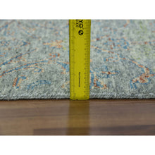 Load image into Gallery viewer, 12&#39;x18&#39; Green, Tone On Tone Obscured And Subtle Collection, Hand Knotted, Oversize, Soft Luxurious Wool, Oriental Rug FWR476694