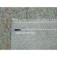 Load image into Gallery viewer, 12&#39;x18&#39; Green, Tone On Tone Obscured And Subtle Collection, Hand Knotted, Oversize, Soft Luxurious Wool, Oriental Rug FWR476694