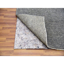 Load image into Gallery viewer, 12&#39;1&quot;x18&#39;2&quot; Medium Gray, Modern Grass Design, Natural Undyed Wool, Hand Knotted, Oversized Oriental Rug FWR476700