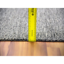 Load image into Gallery viewer, 12&#39;1&quot;x18&#39;2&quot; Medium Gray, Modern Grass Design, Natural Undyed Wool, Hand Knotted, Oversized Oriental Rug FWR476700