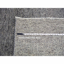 Load image into Gallery viewer, 12&#39;1&quot;x18&#39;2&quot; Medium Gray, Modern Grass Design, Natural Undyed Wool, Hand Knotted, Oversized Oriental Rug FWR476700