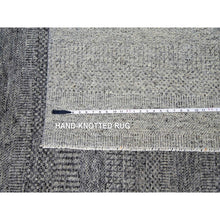 Load image into Gallery viewer, 12&#39;x15&#39;1&quot; Medium Gray, Hand Knotted, Modern Grass Design, Natural Undyed Wool, Oversized Oriental Rug FWR476706