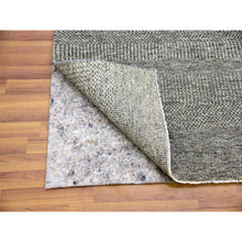 Load image into Gallery viewer, 8&#39;x10&#39;1&quot; Medium Gray, Modern Grass Design, Natural Undyed Wool, Hand Knotted, Oriental Rug FWR476718