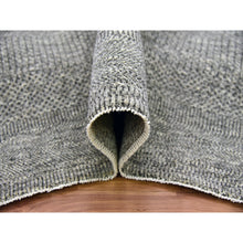 Load image into Gallery viewer, 8&#39;x10&#39;1&quot; Medium Gray, Modern Grass Design, Natural Undyed Wool, Hand Knotted, Oriental Rug FWR476718