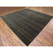 Load image into Gallery viewer, 12&#39;x12&#39; Rust Brown, Kohinoor Herat Small Geometric Repetitive Design, 100% Plush Wool, Hand Knotted, Xl Square Oriental Rug FWR476724