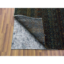Load image into Gallery viewer, 12&#39;x12&#39; Rust Brown, Kohinoor Herat Small Geometric Repetitive Design, 100% Plush Wool, Hand Knotted, Xl Square Oriental Rug FWR476724