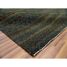 Load image into Gallery viewer, 12&#39;x12&#39; Rust Brown, Kohinoor Herat Small Geometric Repetitive Design, 100% Plush Wool, Hand Knotted, Xl Square Oriental Rug FWR476724