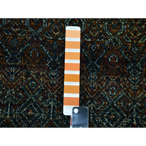 12'x12' Rust Brown, Kohinoor Herat Small Geometric Repetitive Design, 100% Plush Wool, Hand Knotted, Xl Square Oriental Rug FWR476724