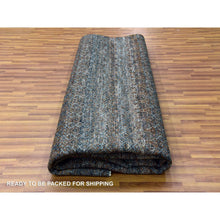 Load image into Gallery viewer, 12&#39;x12&#39; Rust Brown, Kohinoor Herat Small Geometric Repetitive Design, 100% Plush Wool, Hand Knotted, Xl Square Oriental Rug FWR476724